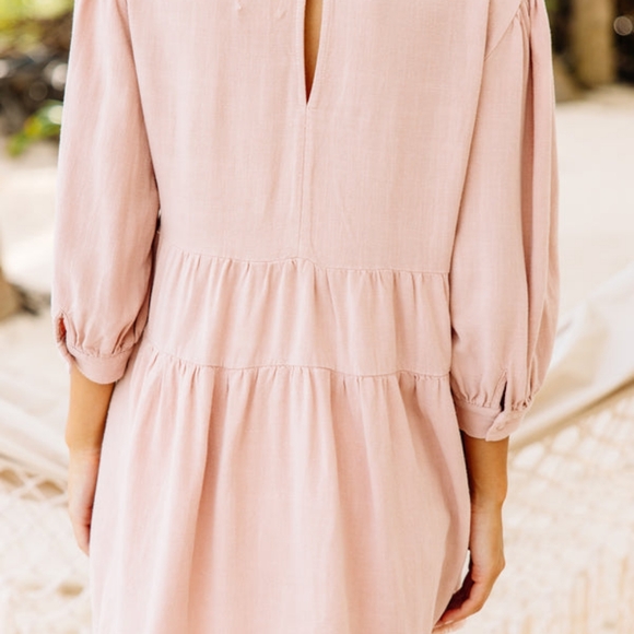 Women's Blush Pink Tunic Top Boutique Mint Julep Shopthemint Small Spring Summer - Picture 2 of 11